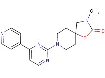 3-methyl-8-[4-(4-pyridinyl)-2-pyrimidinyl]-1-oxa-3,8-diazaspiro[4.5]decan-2-one
