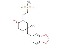 5-(1,3-benzodioxol-5-ylmethyl)-5-methyl-1-[2-(methylsulfonyl)ethyl]piperidin-2-one