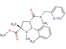 methyl (2S*,4S*,5R*)-1,2-dimethyl-5-(2-methylphenyl)-4-{[methyl(2-pyridinylmethyl)amino]carbonyl}-2-pyrrolidinecarboxylate