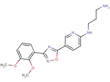 N-{5-[3-(2,3-dimethoxyphenyl)-1,2,4-oxadiazol-5-yl]pyridin-2-yl}propane-1,3-diamine