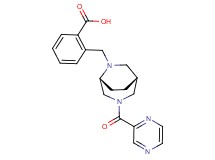2-{[(1R*,5R*)-3-(2-pyrazinylcarbonyl)-3,6-diazabicyclo[3.2.2]non-6-yl]methyl}benzoic acid