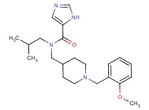 N-isobutyl-N-{[1-(2-methoxybenzyl)piperidin-4-yl]methyl}-1H-imidazole-5-carboxamide