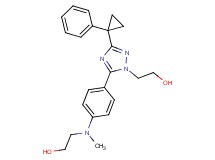 2-[5-{4-[(2-hydroxyethyl)(methyl)amino]phenyl}-3-(1-phenylcyclopropyl)-1H-1,2,4-triazol-1-yl]ethanol