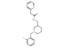 N-{[1-(2-fluorobenzyl)piperidin-3-yl]methyl}-2-pyridin-2-ylacetamide