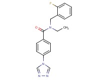 N-ethyl-N-(2-fluorobenzyl)-4-(4H-1,2,4-triazol-4-yl)benzamide