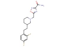 5-({3-[2-(2,4-difluorophenyl)ethyl]-1-piperidinyl}methyl)-1,2,4-oxadiazole-3-carboxamide