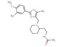 N-[2-(1-{[2-(4-methoxy-3-methylphenyl)-5-methyl-1,3-oxazol-4-yl]methyl}-2-piperidinyl)ethyl]acetamide