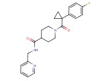 1-{[1-(4-fluorophenyl)cyclopropyl]carbonyl}-N-(2-pyridinylmethyl)-4-piperidinecarboxamide