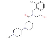 N-(2-hydroxyethyl)-1'-methyl-N-(2-methylbenzyl)-1,4'-bipiperidine-3-carboxamide
