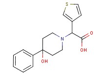 (4-hydroxy-4-phenylpiperidin-1-yl)(3-thienyl)acetic acid