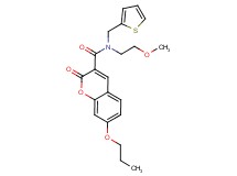 N-(2-methoxyethyl)-2-oxo-7-propoxy-N-(2-thienylmethyl)-2H-chromene-3-carboxamide