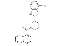 5-{[3-(4-methyl-1H-benzimidazol-2-yl)-1-piperidinyl]carbonyl}quinoxaline