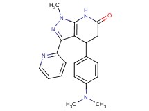 4-[4-(dimethylamino)phenyl]-1-methyl-3-pyridin-2-yl-1,4,5,7-tetrahydro-6H-pyrazolo[3,4-b]pyridin-6-one