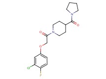 1-[(3-chloro-4-fluorophenoxy)acetyl]-4-(1-pyrrolidinylcarbonyl)piperidine