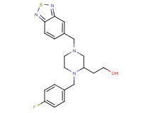 2-[4-(2,1,3-benzothiadiazol-5-ylmethyl)-1-(4-fluorobenzyl)-2-piperazinyl]ethanol