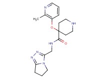 N-(6,7-dihydro-5H-pyrrolo[2,1-c][1,2,4]triazol-3-ylmethyl)-4-[(2-methyl-3-pyridinyl)oxy]-4-piperidinecarboxamide dihydrochloride