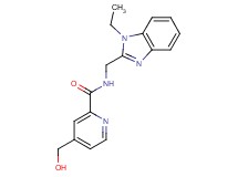 N-[(1-ethyl-1H-benzimidazol-2-yl)methyl]-4-(hydroxymethyl)pyridine-2-carboxamide