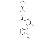 5-[(4-cyclohexyl-1-piperazinyl)carbonyl]-1-(2-methoxybenzyl)-2-piperidinone