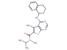 N-isopropyl-N,5-dimethyl-4-(1,2,3,4-tetrahydro-1-naphthalenylamino)thieno[2,3-d]pyrimidine-6-carboxamide