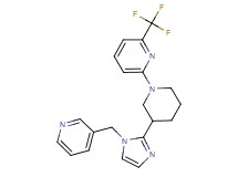 2-{3-[1-(pyridin-3-ylmethyl)-1H-imidazol-2-yl]piperidin-1-yl}-6-(trifluoromethyl)pyridine