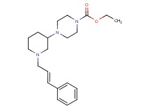 ethyl 4-{1-[(2E)-3-phenyl-2-propen-1-yl]-3-piperidinyl}-1-piperazinecarboxylate