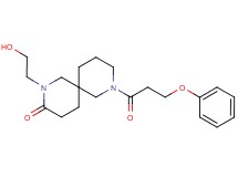 2-(2-hydroxyethyl)-8-(3-phenoxypropanoyl)-2,8-diazaspiro[5.5]undecan-3-one