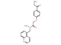 N-methyl-2-(4-propionylphenoxy)-N-(quinolin-5-ylmethyl)acetamide