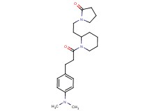 1-[2-(1-{3-[4-(dimethylamino)phenyl]propanoyl}-2-piperidinyl)ethyl]-2-pyrrolidinone