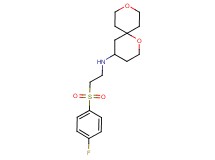 1,9-dioxaspiro[5.5]undec-4-yl{2-[(4-fluorophenyl)sulfonyl]ethyl}amine