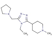 4-[4-ethyl-5-(pyrrolidin-1-ylmethyl)-4H-1,2,4-triazol-3-yl]-1-methylpiperidine