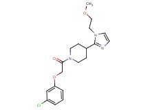 1-[(3-chlorophenoxy)acetyl]-4-[1-(2-methoxyethyl)-1H-imidazol-2-yl]piperidine