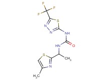 N-[1-(4-methyl-1,3-thiazol-2-yl)ethyl]-N'-[5-(trifluoromethyl)-1,3,4-thiadiazol-2-yl]urea