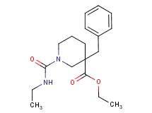 ethyl 3-benzyl-1-[(ethylamino)carbonyl]-3-piperidinecarboxylate