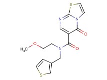 N-(2-methoxyethyl)-5-oxo-N-(3-thienylmethyl)-5H-[1,3]thiazolo[3,2-a]pyrimidine-6-carboxamide