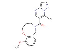 10-methoxy-5-[(7-methylpyrazolo[1,5-a]pyrimidin-6-yl)carbonyl]-3,4,5,6-tetrahydro-2H-1,5-benzoxazocine