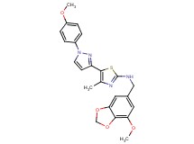 N-[(7-methoxy-1,3-benzodioxol-5-yl)methyl]-5-[1-(4-methoxyphenyl)-1H-pyrazol-3-yl]-4-methyl-1,3-thiazol-2-amine
