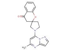 1'-(5-methylpyrazolo[1,5-a]pyrimidin-7-yl)spiro[chromene-2,3'-pyrrolidin]-4(3H)-one