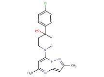 4-(4-chlorophenyl)-1-(2,5-dimethylpyrazolo[1,5-a]pyrimidin-7-yl)-4-piperidinol