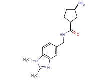 rel-(1S,3R)-3-amino-N-[(1,2-dimethyl-1H-benzimidazol-5-yl)methyl]cyclopentanecarboxamide dihydrochloride