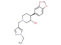 (3S*,4S*)-4-(1,3-benzodioxol-5-yl)-1-[(1-ethyl-1H-pyrazol-4-yl)methyl]piperidin-3-ol