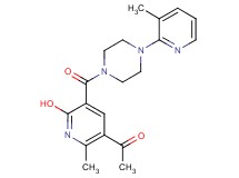 1-(6-hydroxy-2-methyl-5-{[4-(3-methyl-2-pyridinyl)-1-piperazinyl]carbonyl}-3-pyridinyl)ethanone