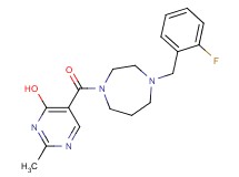 5-{[4-(2-fluorobenzyl)-1,4-diazepan-1-yl]carbonyl}-2-methylpyrimidin-4-ol