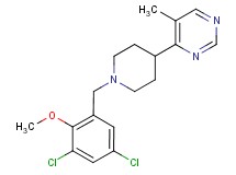 4-[1-(3,5-dichloro-2-methoxybenzyl)piperidin-4-yl]-5-methylpyrimidine