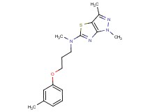 N,1,3-trimethyl-N-[3-(3-methylphenoxy)propyl]-1H-pyrazolo[3,4-d][1,3]thiazol-5-amine
