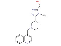 {4-methyl-5-[1-(quinolin-4-ylmethyl)piperidin-3-yl]-4H-1,2,4-triazol-3-yl}methanol