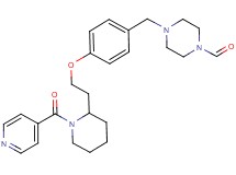 4-{4-[2-(1-isonicotinoyl-2-piperidinyl)ethoxy]benzyl}-1-piperazinecarbaldehyde