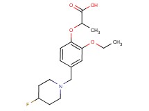 2-{2-ethoxy-4-[(4-fluoropiperidin-1-yl)methyl]phenoxy}propanoic acid