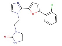 1-(2-{2-[5-(2-chlorophenyl)-2-furyl]-1H-imidazol-1-yl}ethyl)imidazolidin-2-one