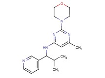 6-methyl-N-(2-methyl-1-pyridin-3-ylpropyl)-2-morpholin-4-ylpyrimidin-4-amine