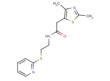 2-(2,4-dimethyl-1,3-thiazol-5-yl)-N-[2-(pyridin-2-ylthio)ethyl]acetamide